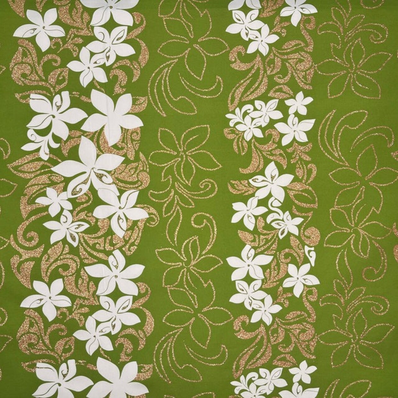 1 Yard Tiare Garden Glitter Polyester Poplin Fabric 60" Wide Inspired